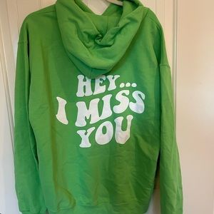 semispoiled “hey, I miss you” hoodie